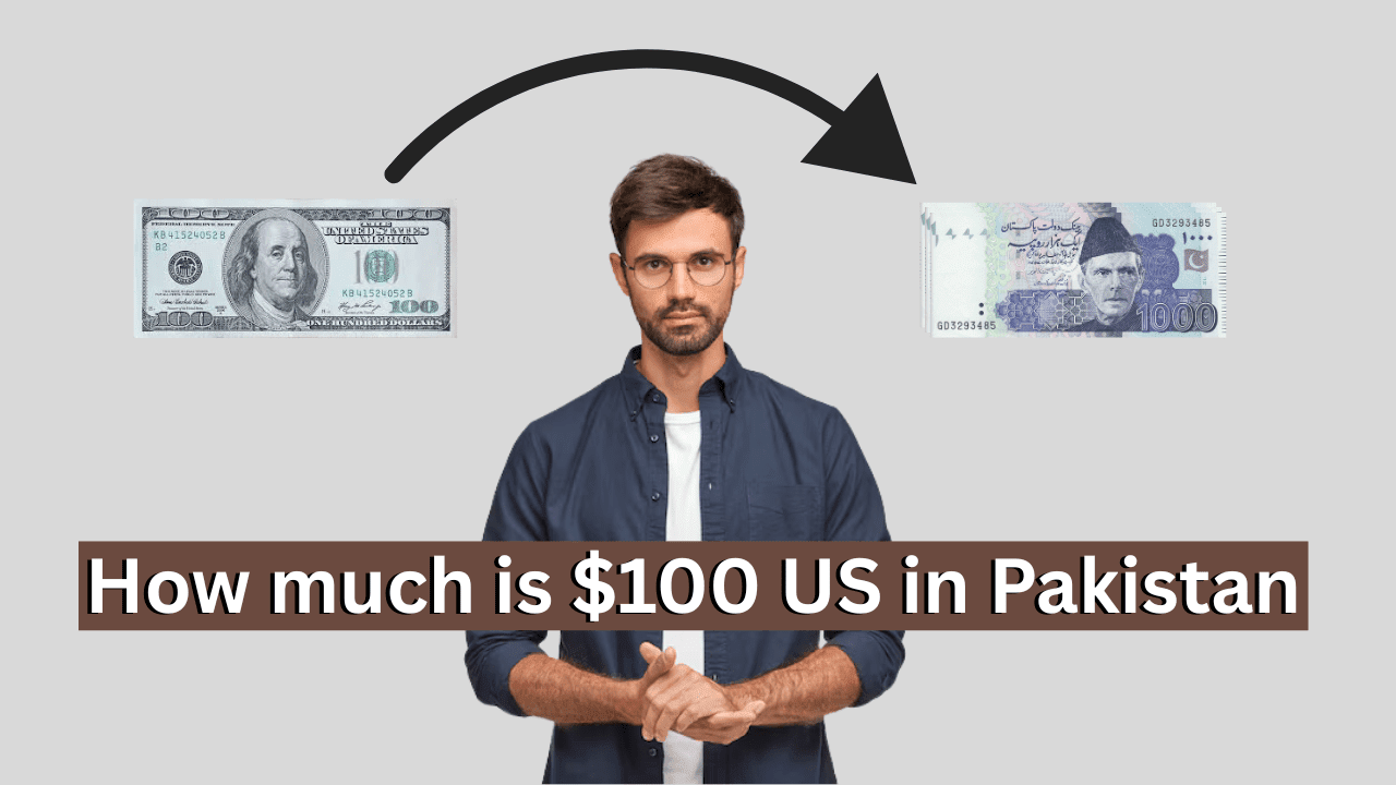 How much is $100 US in Pakistan-min