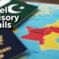 What does the Pakistan travel advice map say min 85x85