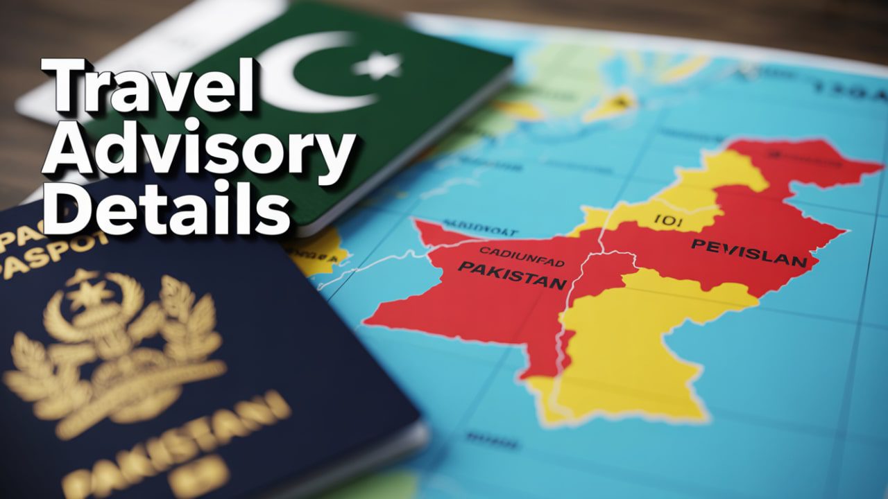 What does the Pakistan travel advice map say-min