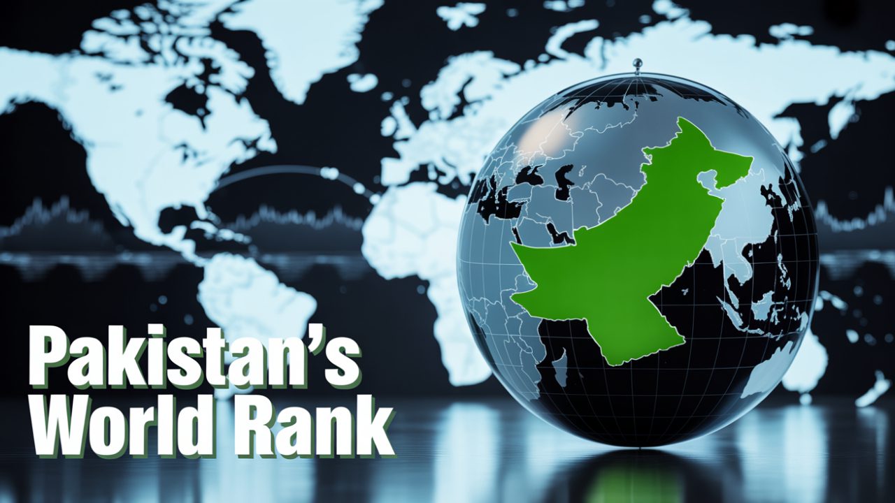 What rank is Pakistan in the world-min