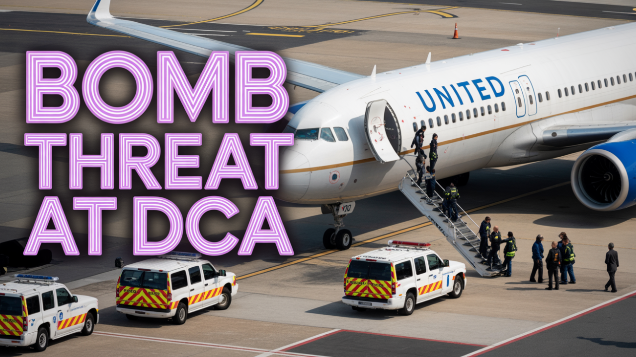United Airlines flight evacuated at DCA following bomb threat